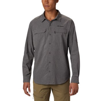 Columbia Irico Long Sleeve, Camisa Grises Para Hombre | 572489-XKI